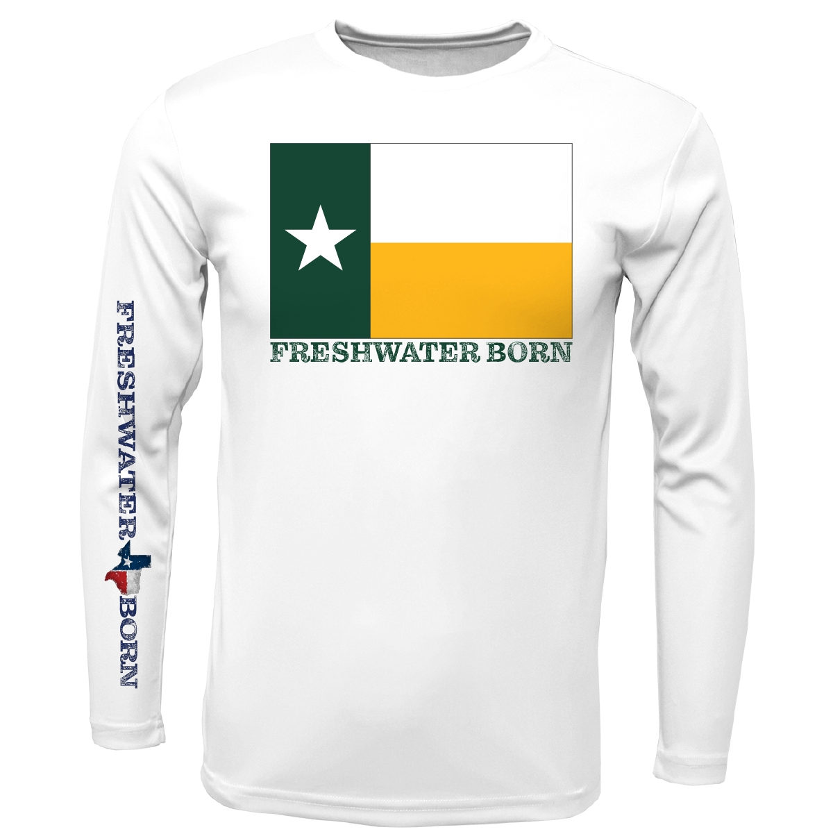 Baylor Edition Freshwater Born Boy's Long Sleeve UPF 50+ Dry-Fit Shirt