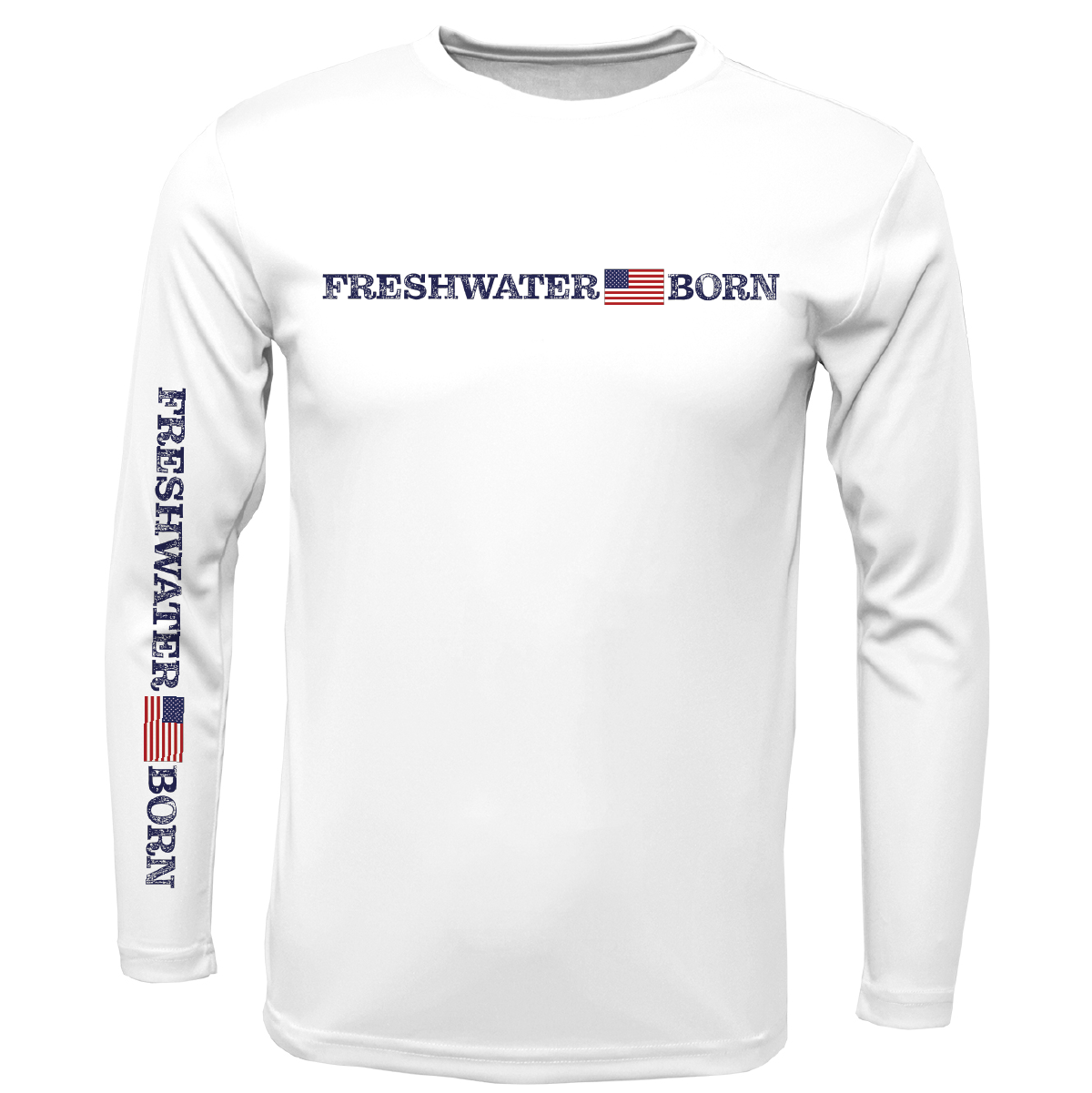 Florida Freshwater Born Linear Logo Boy's Long Sleeve UPF 50+ Dry-Fit Shirt