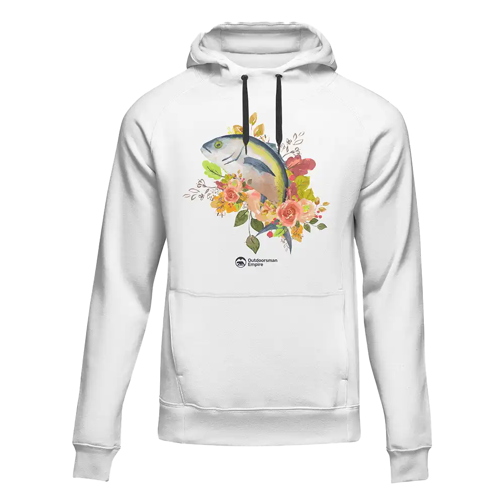 Sweat à capuche unisexe « Fleur de pêche »