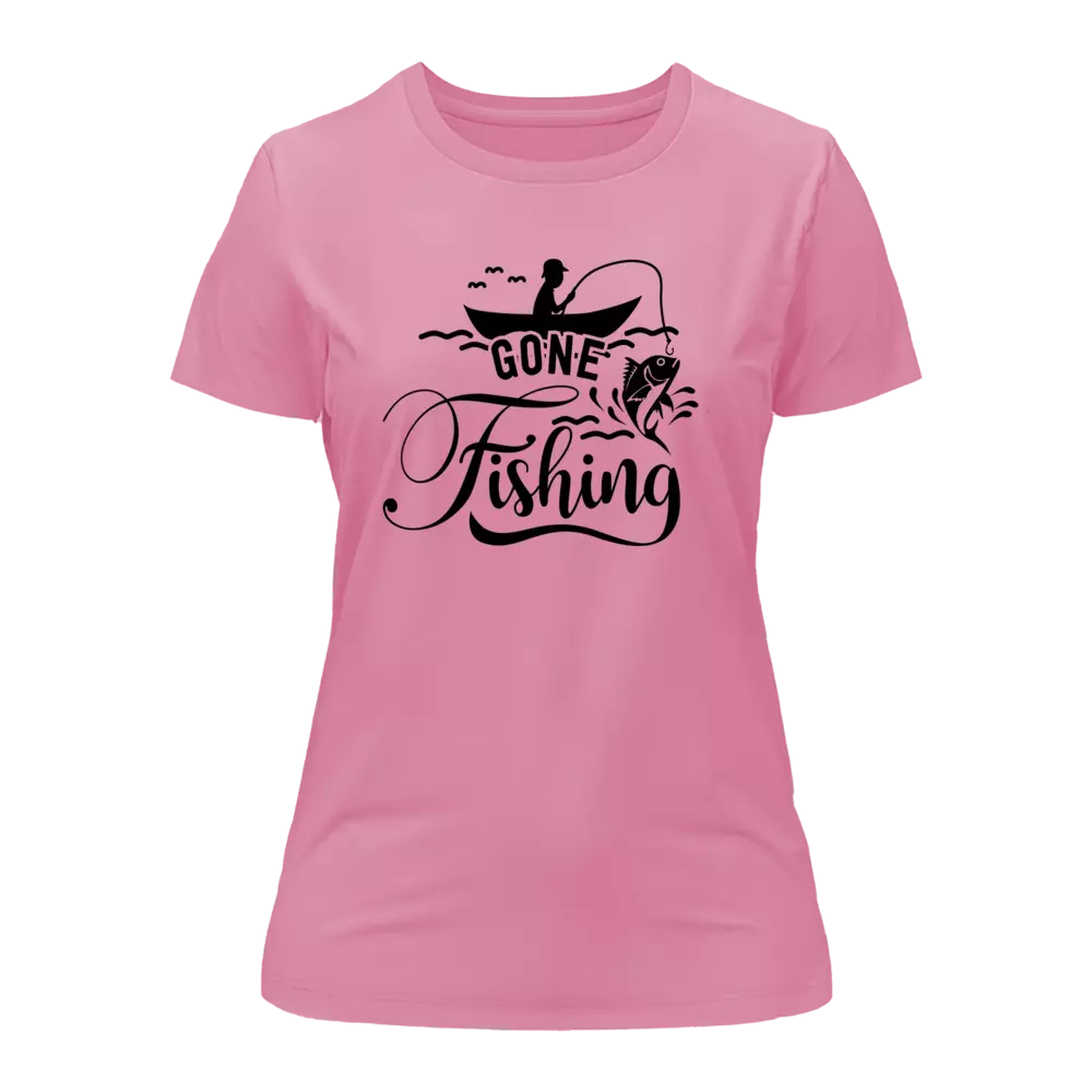 T-shirt « Gone Fishing » pour femme