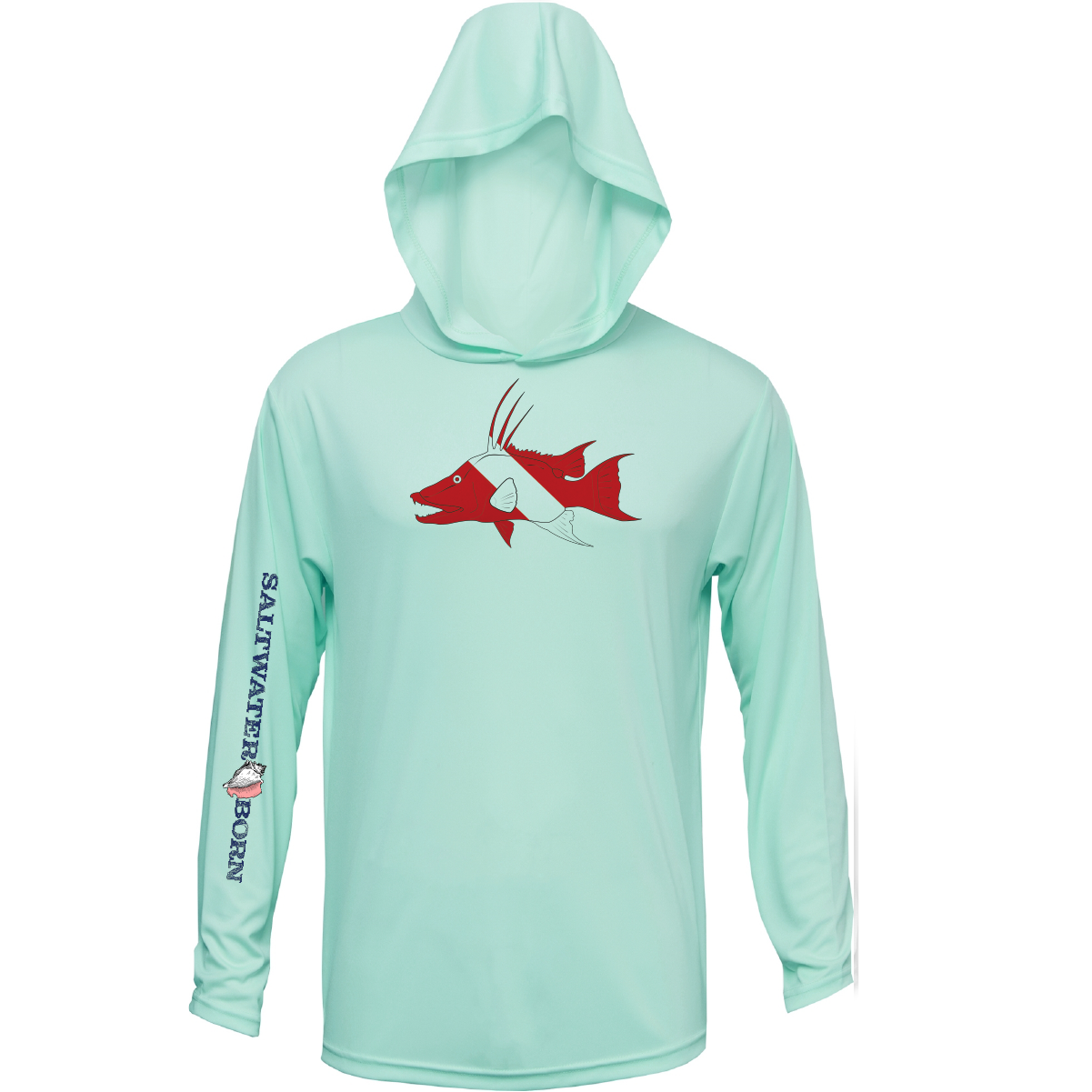 Hogfish Diver Long Sleeve UPF 50+ Dry-Fit Hoodie