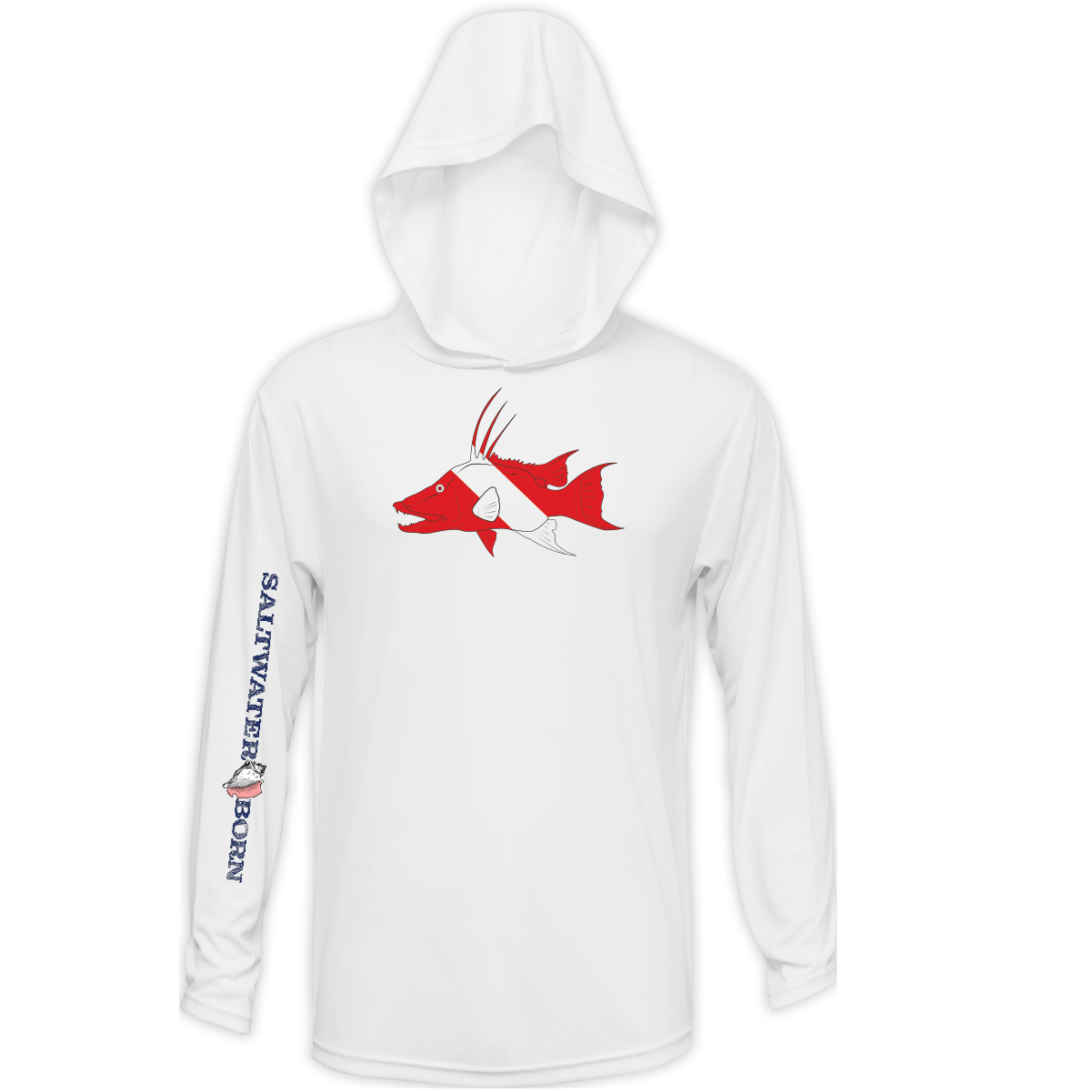 Hogfish Diver Long Sleeve UPF 50+ Dry-Fit Hoodie