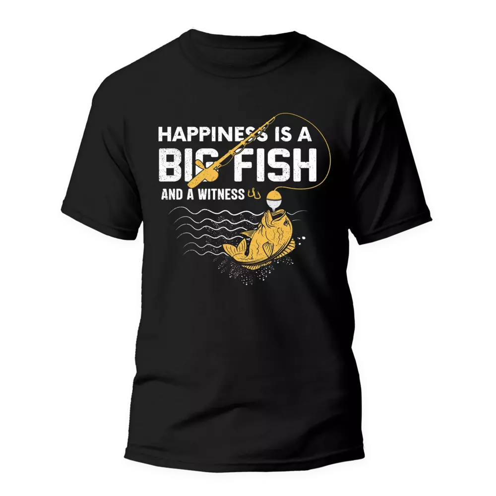 T-shirt « Le bonheur est un gros poisson »