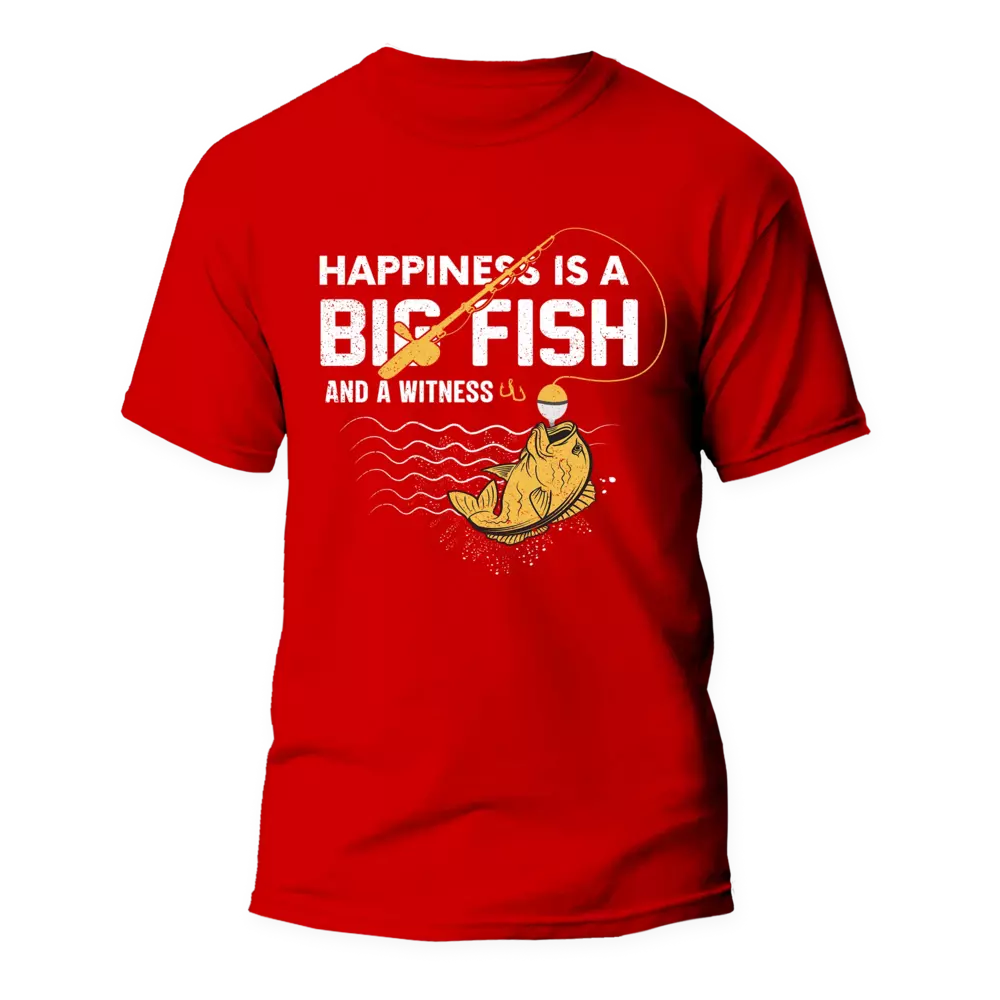 T-shirt « Le bonheur est un gros poisson »