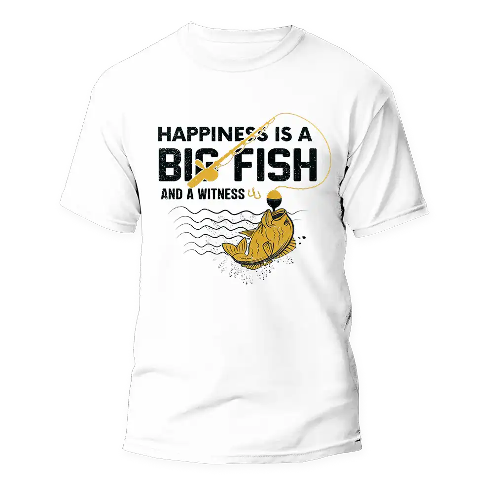 T-shirt « Le bonheur est un gros poisson »