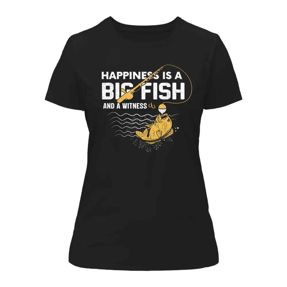 T-shirt « Le bonheur est un gros poisson » pour femme