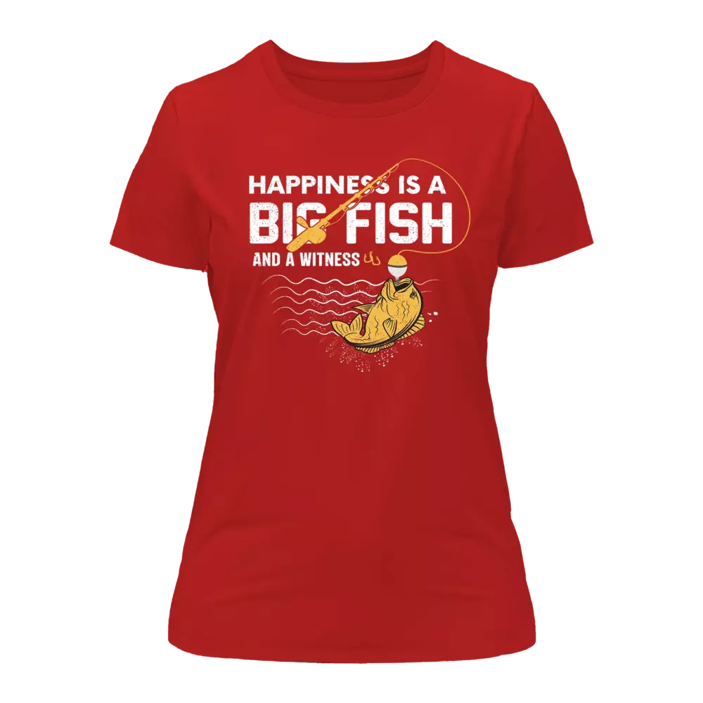 T-shirt « Le bonheur est un gros poisson » pour femme