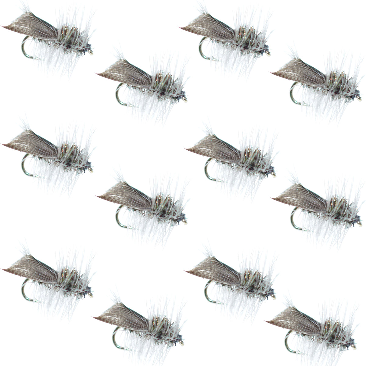 Mosca seca Hemingway Caddis - 1 docena de moscas, anzuelo tamaño 18