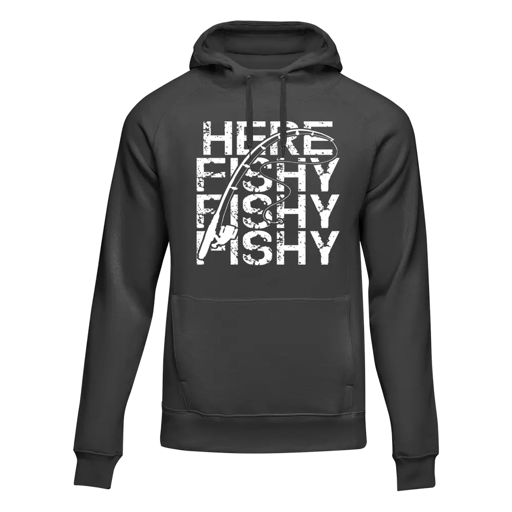 Sudadera unisex con capucha "Here Fishy Fishy"