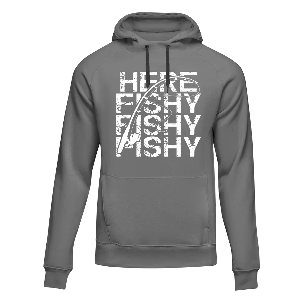 Sudadera unisex con capucha "Here Fishy Fishy"