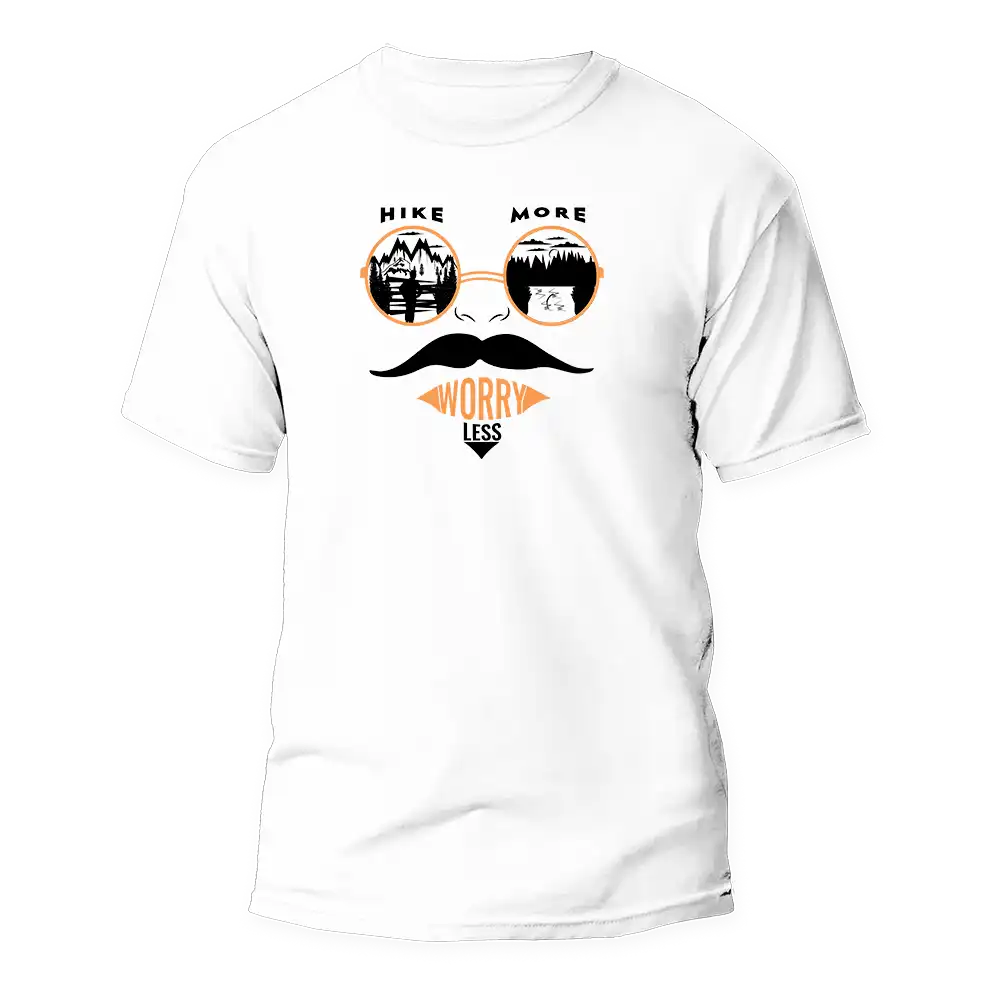 T-shirt « Randonnée plus, soucis moins » pour homme