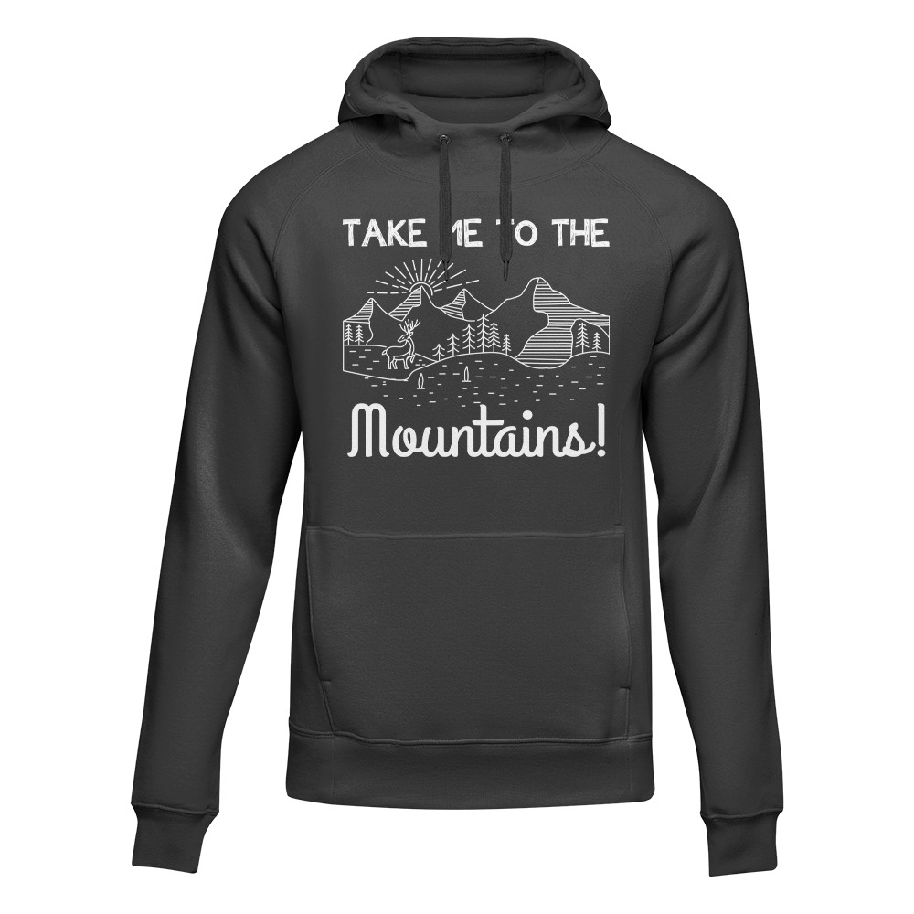 Sudadera con capucha polar para adultos "Senderismo Llévame a las montañas"