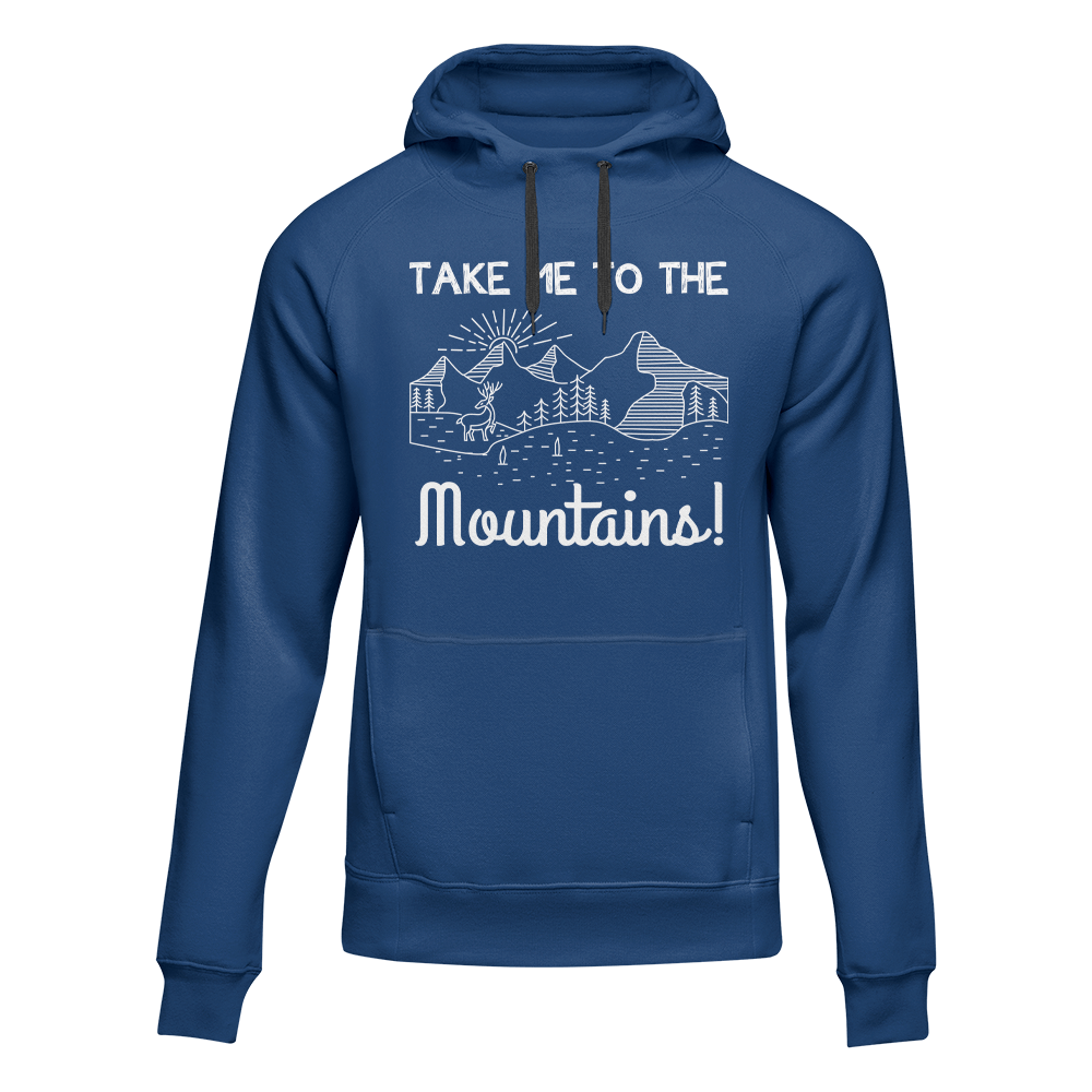 Sudadera con capucha polar para adultos "Senderismo Llévame a las montañas"