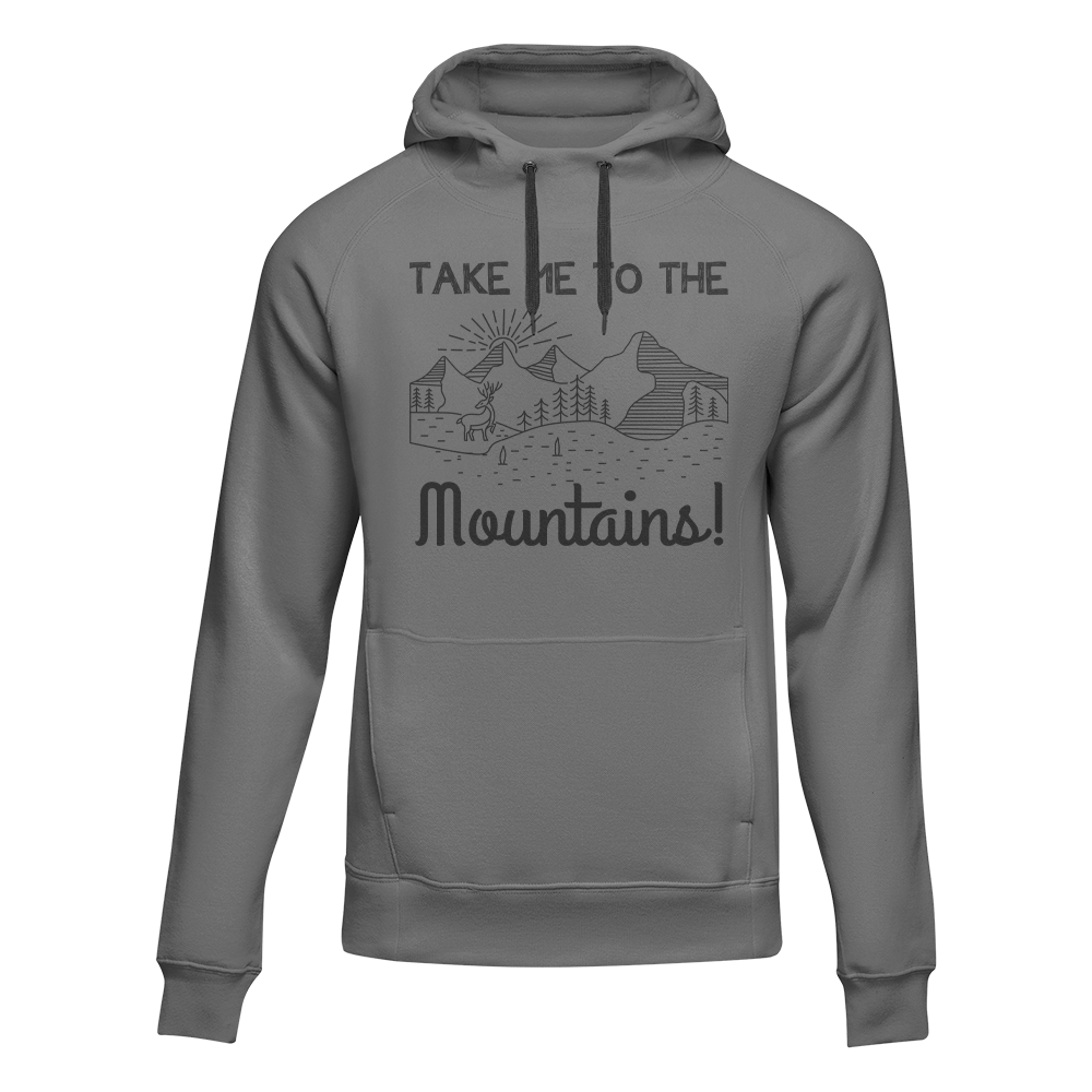 Sudadera con capucha polar para adultos "Senderismo Llévame a las montañas"