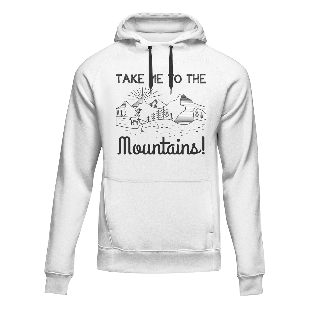 Sudadera con capucha polar para adultos "Senderismo Llévame a las montañas"