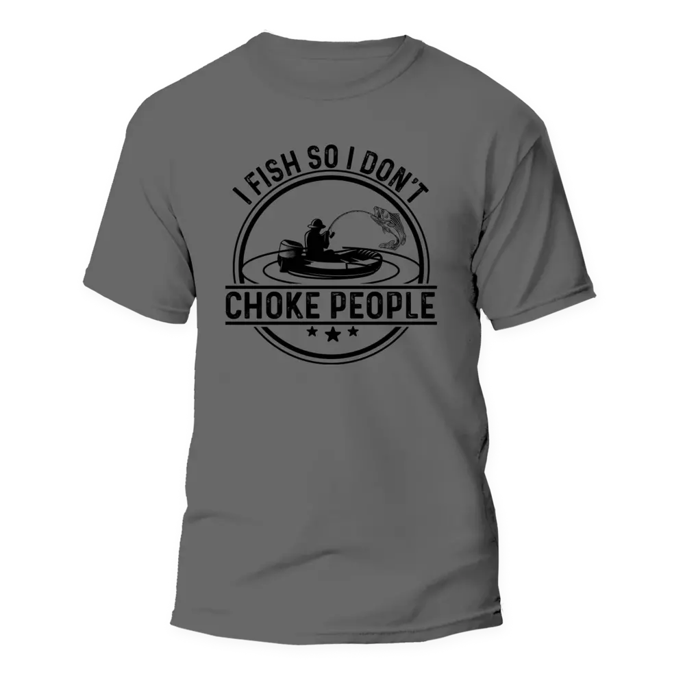 Camiseta para hombre "Pesco para no ahogar a la gente" (v2)