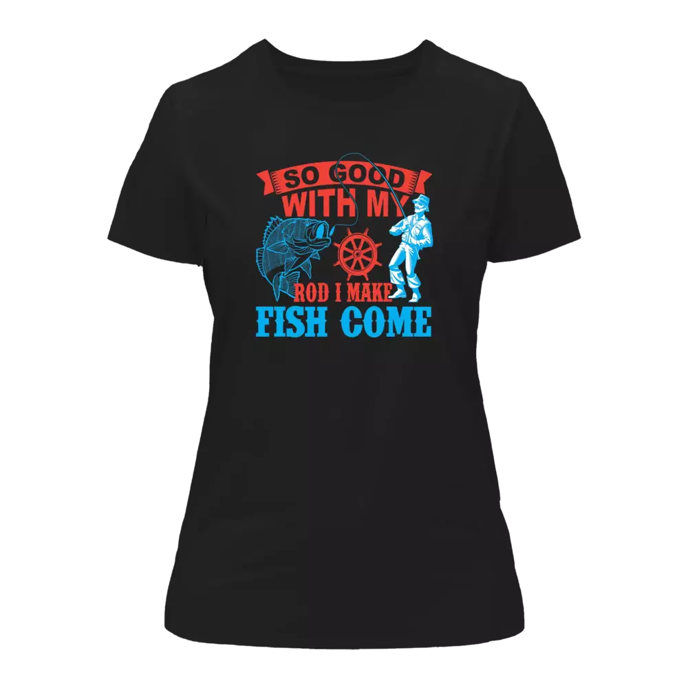T-shirt « Je fais venir le poisson » pour femme