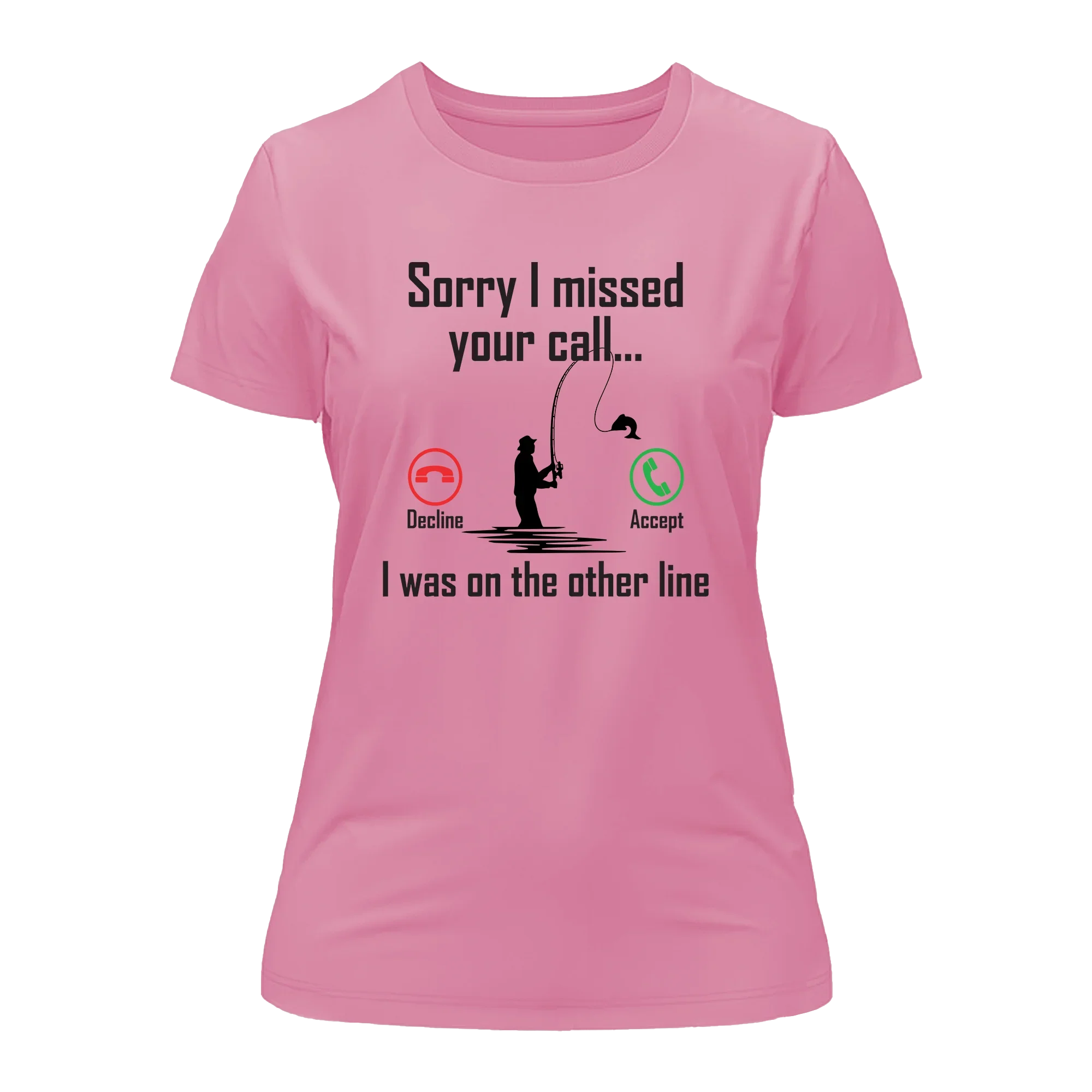 T-shirt « J'étais sur une autre ligne » v2 pour femme