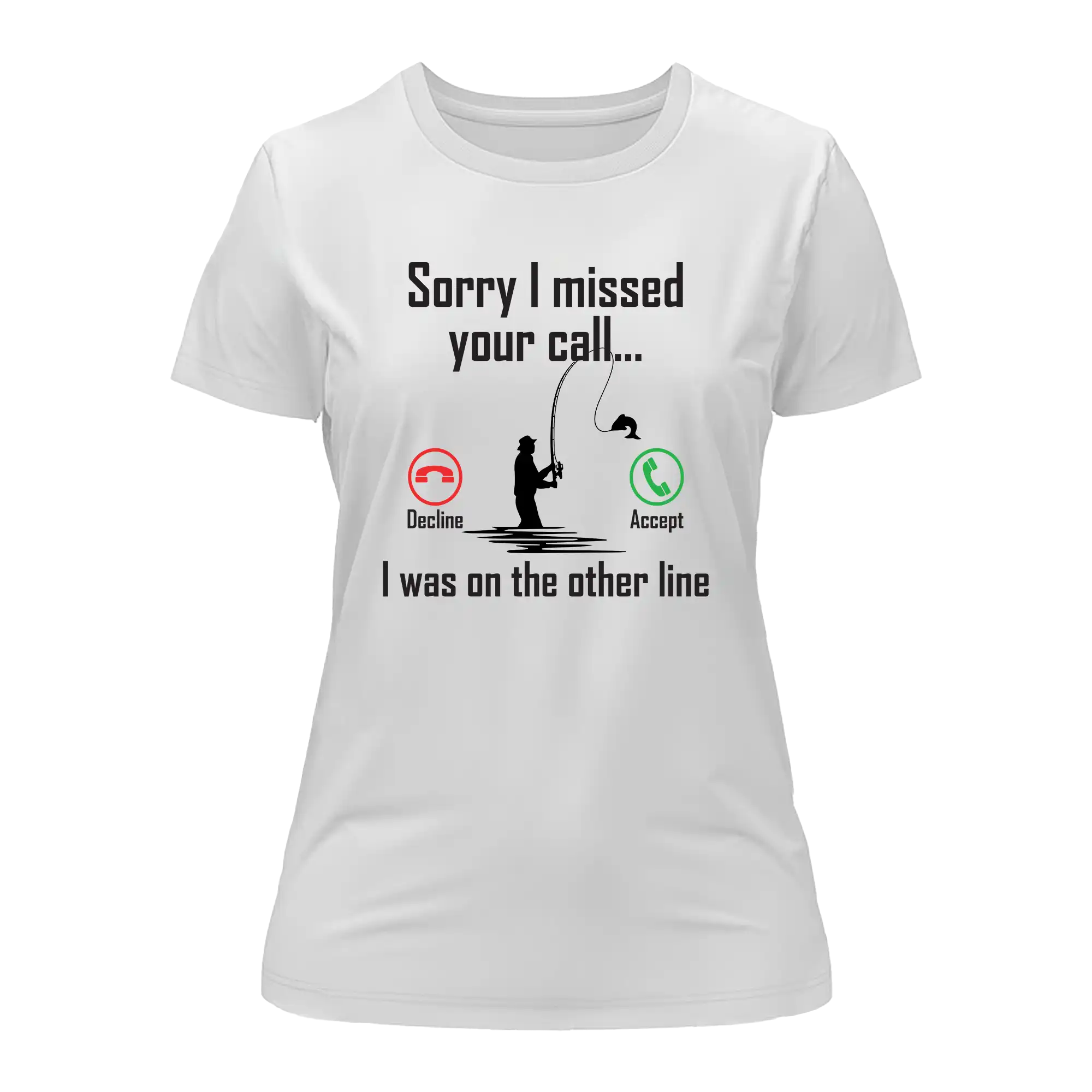 T-shirt « J'étais sur une autre ligne » v2 pour femme