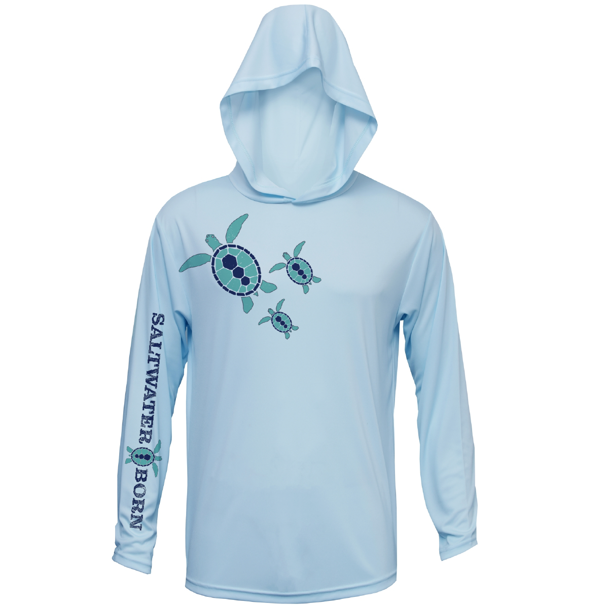 Baby Turtles Long Sleeve UPF 50+ Dry-Fit Hoodie