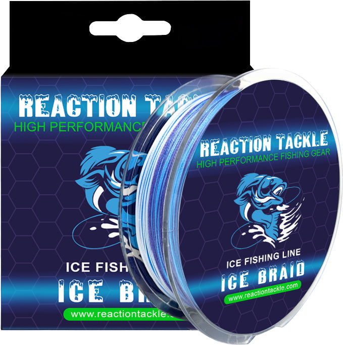 Ligne tressée pour pêche sur glace Reaction Tackle - 8 brins