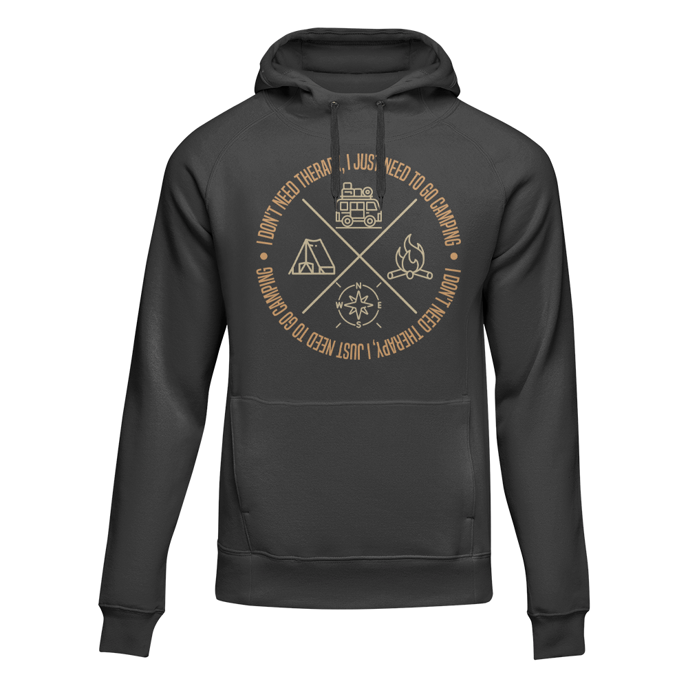 Sudadera con capucha polar para adultos "No necesito terapia"