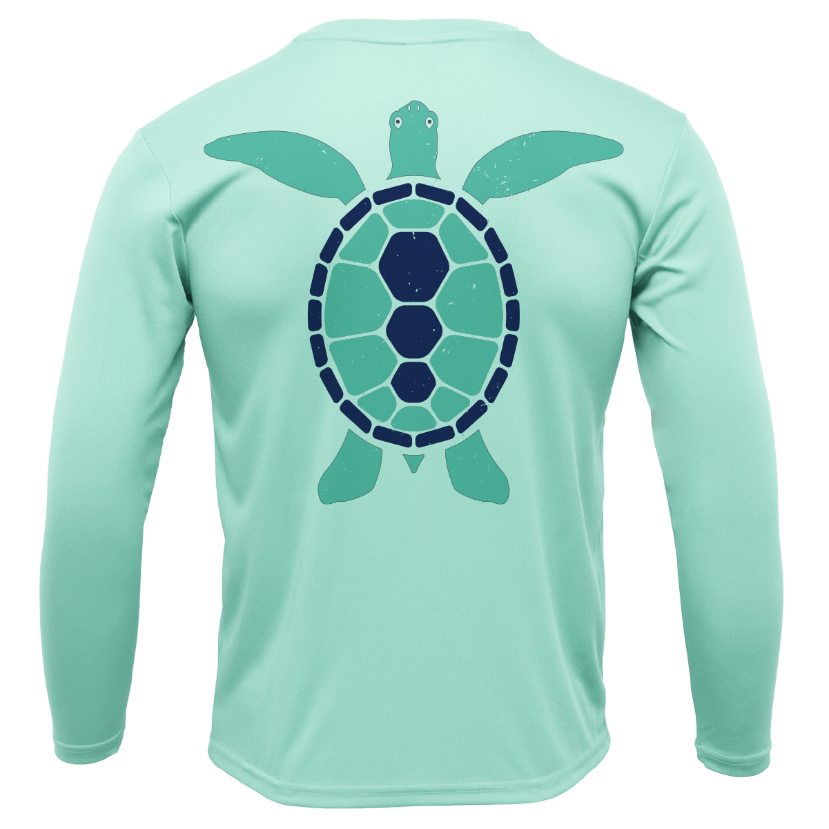 Key West, FL Turtle Men's Long Sleeve UPF 50+ Dry-Fit Shirt
