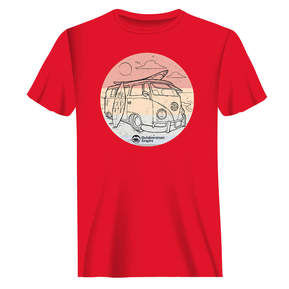 T-shirt de camping Kombi pour homme