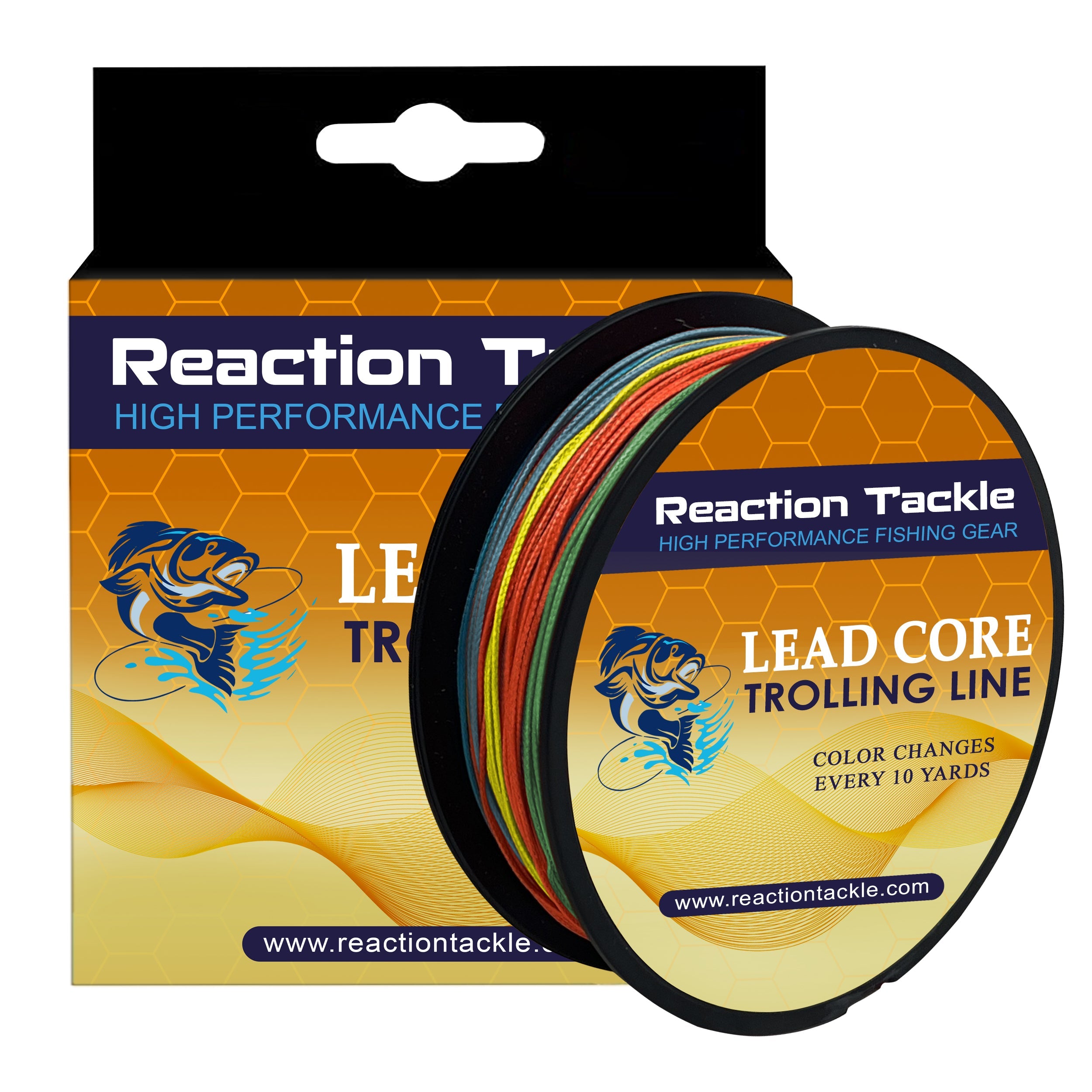Línea trenzada de arrastre con dosificación de núcleo de plomo Reaction Tackle