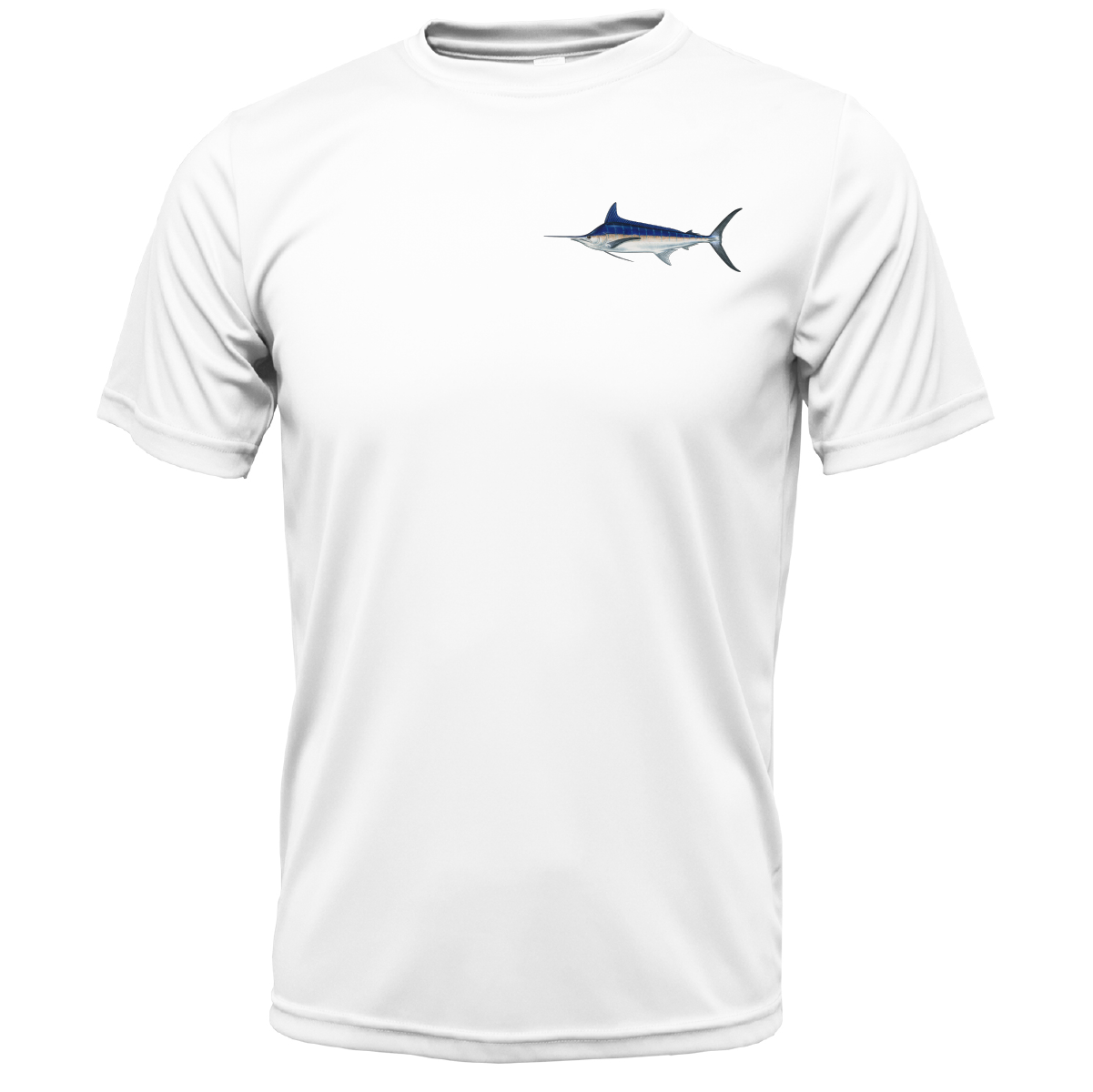 Key West, FL Marlin on Chest Short Sleeve UPF 50+ Dry-Fit Shirt