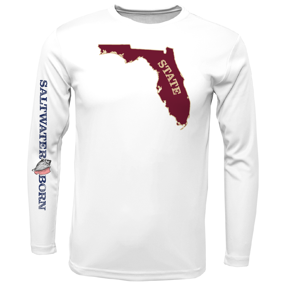 Garnet and Gold Key West, FL Long Sleeve UPF 50+ Dry-Fit Shirt