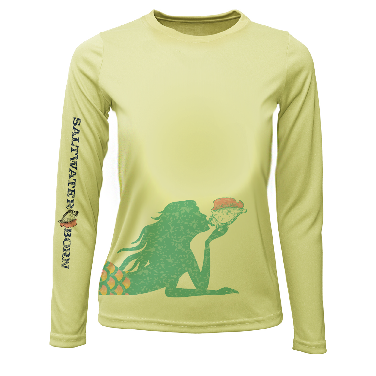 Mermaid Wrap Women's Long Sleeve UPF 50+ Dry-Fit Shirt