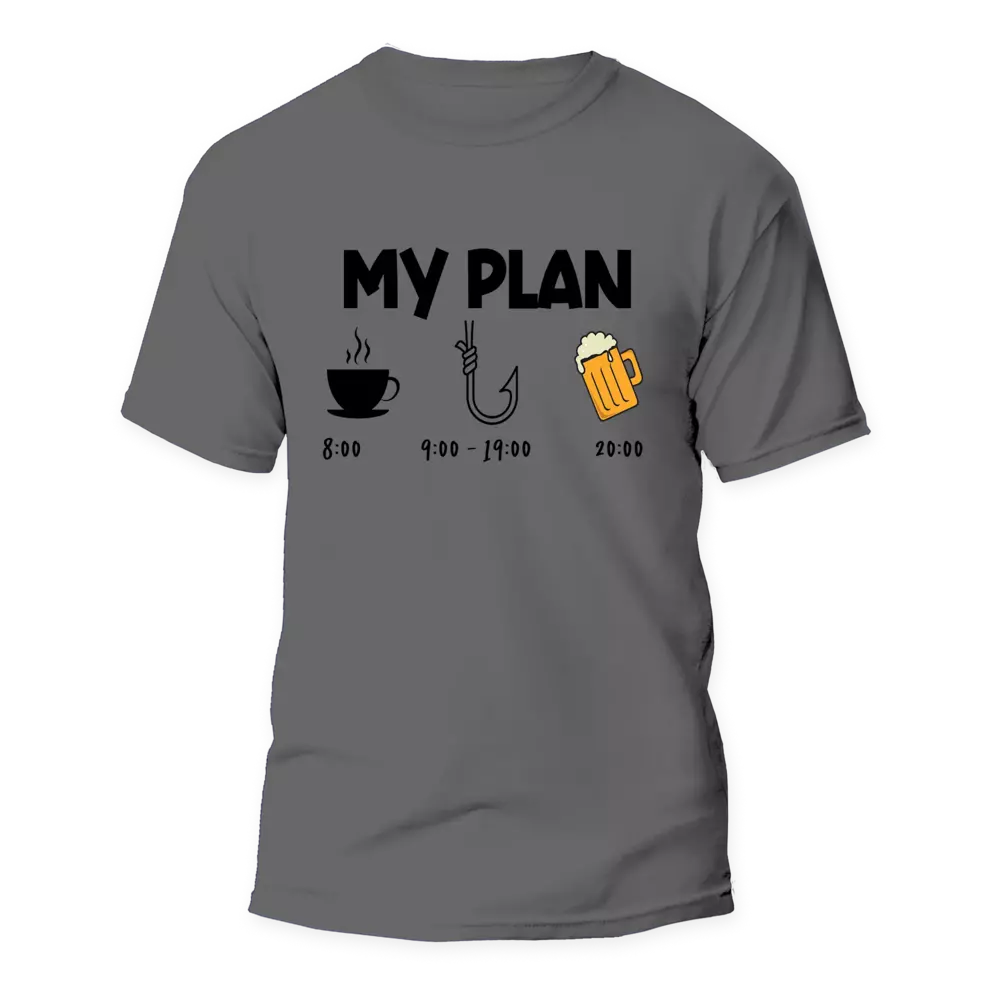 T-shirt homme « Mon plan de pêche »