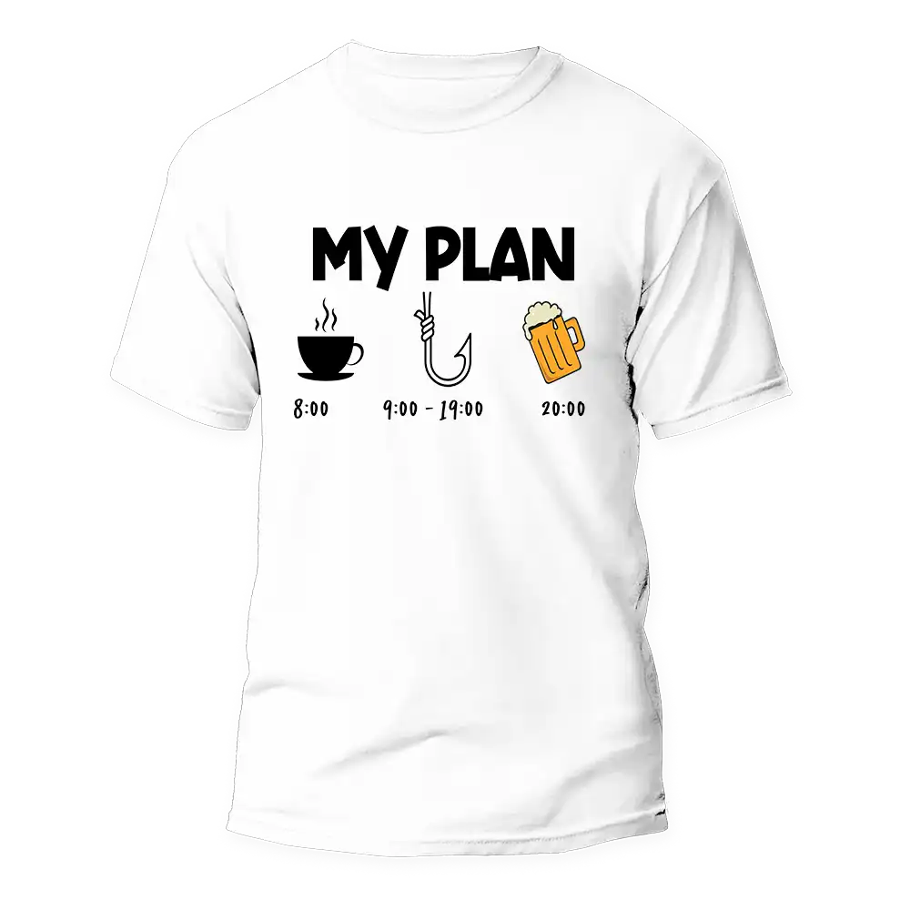 T-shirt homme « Mon plan de pêche »