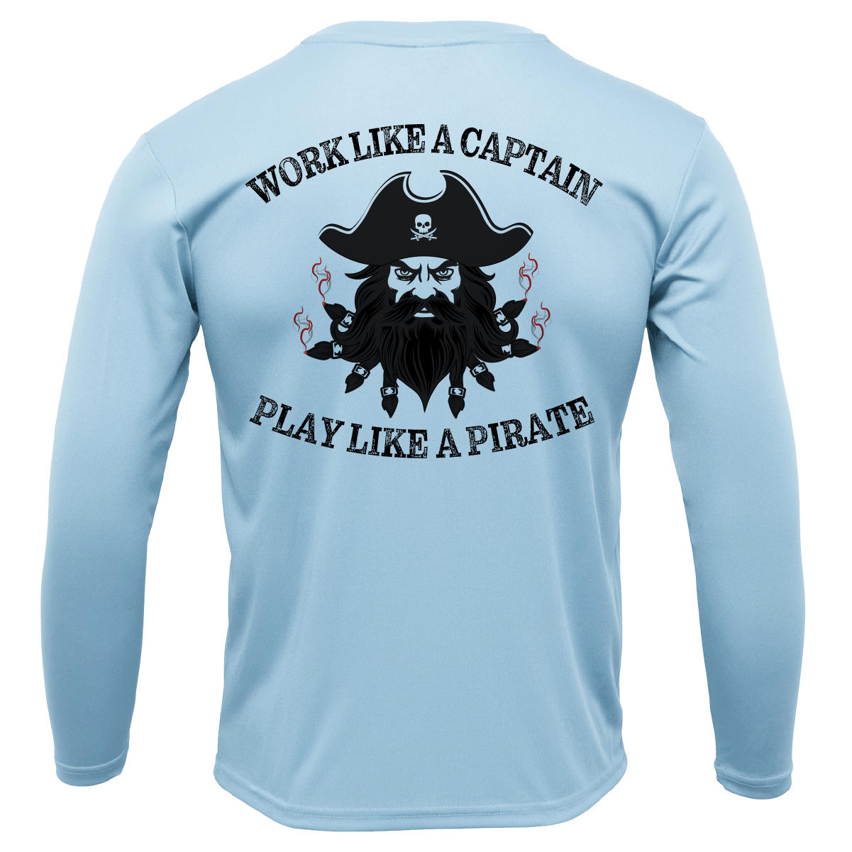 North Carolina Blackbeard Long Sleeve UPF 50+ Dry-Fit Shirt