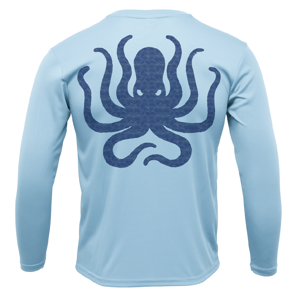 Freshwater Born "Live Love Lake" Kraken Men's Long Sleeve UPF 50+ Dry-Fit Shirt