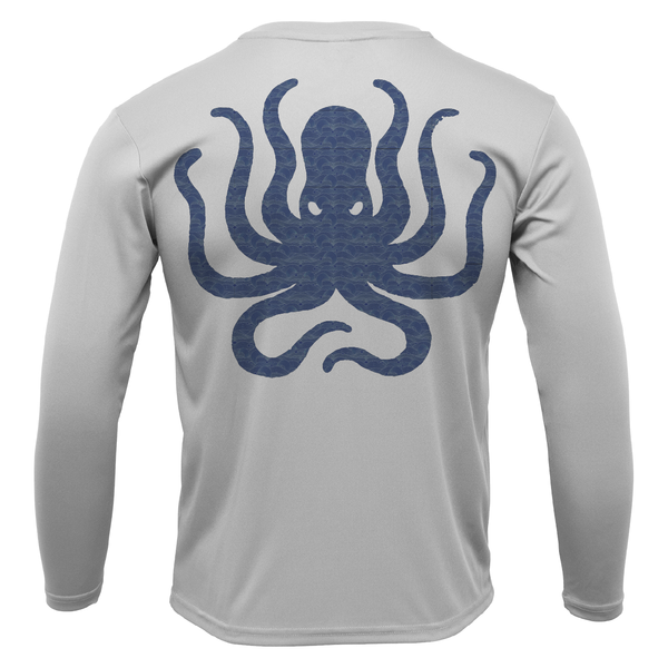 Catalina Island, CA Kraken Boy's Long Sleeve UPF 50+ Dry-Fit Shirt