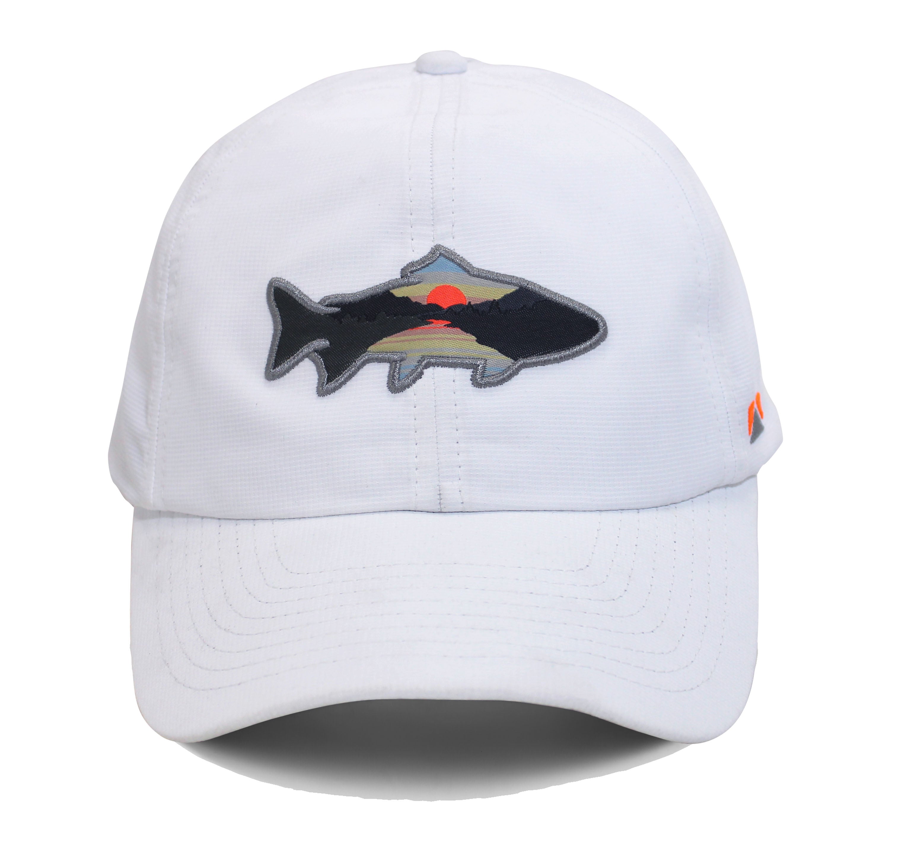 Casquette à queue de cheval 6 panneaux SUNSET TROUT pour femme