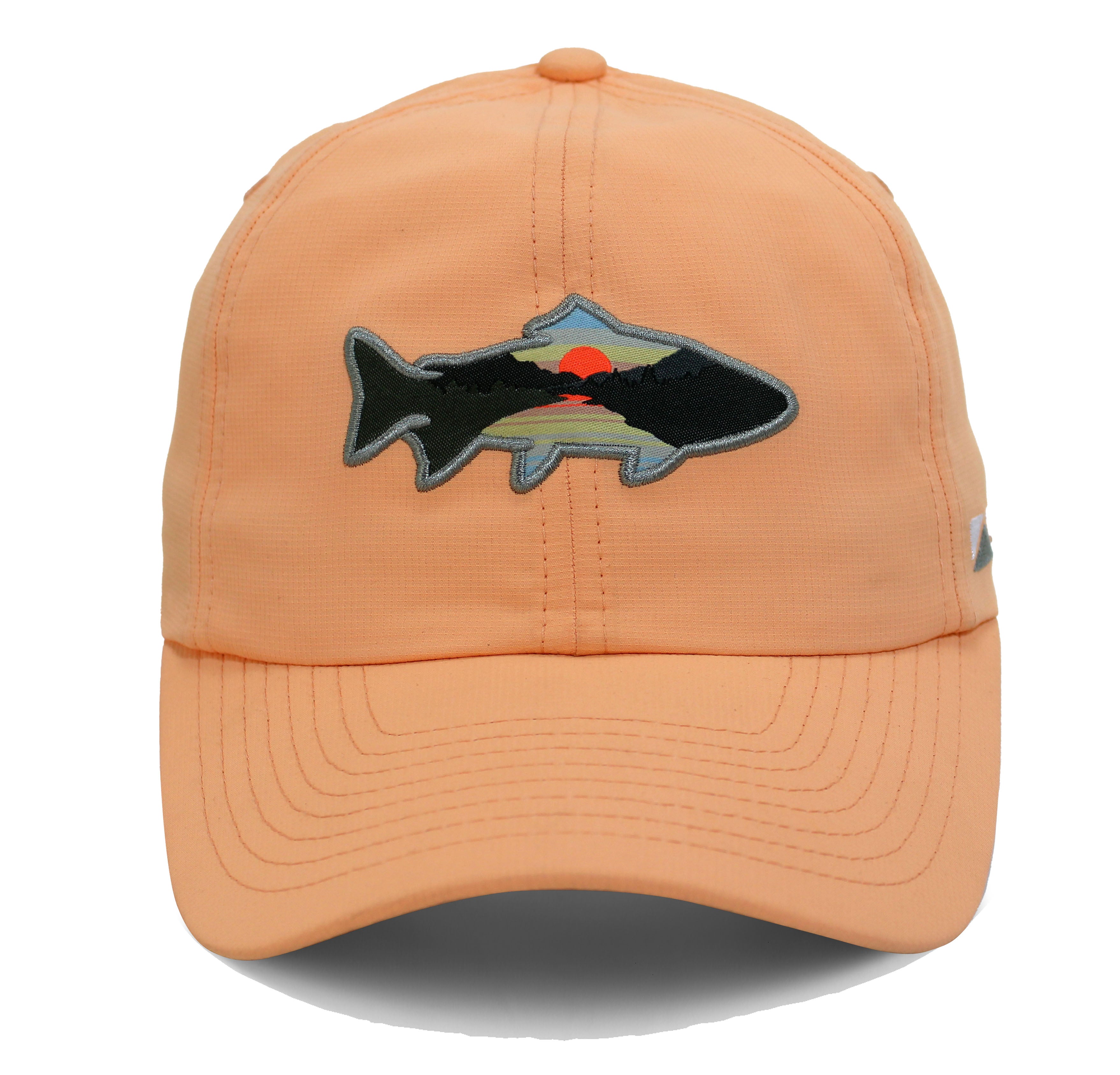 Casquette à queue de cheval 6 panneaux SUNSET TROUT pour femme