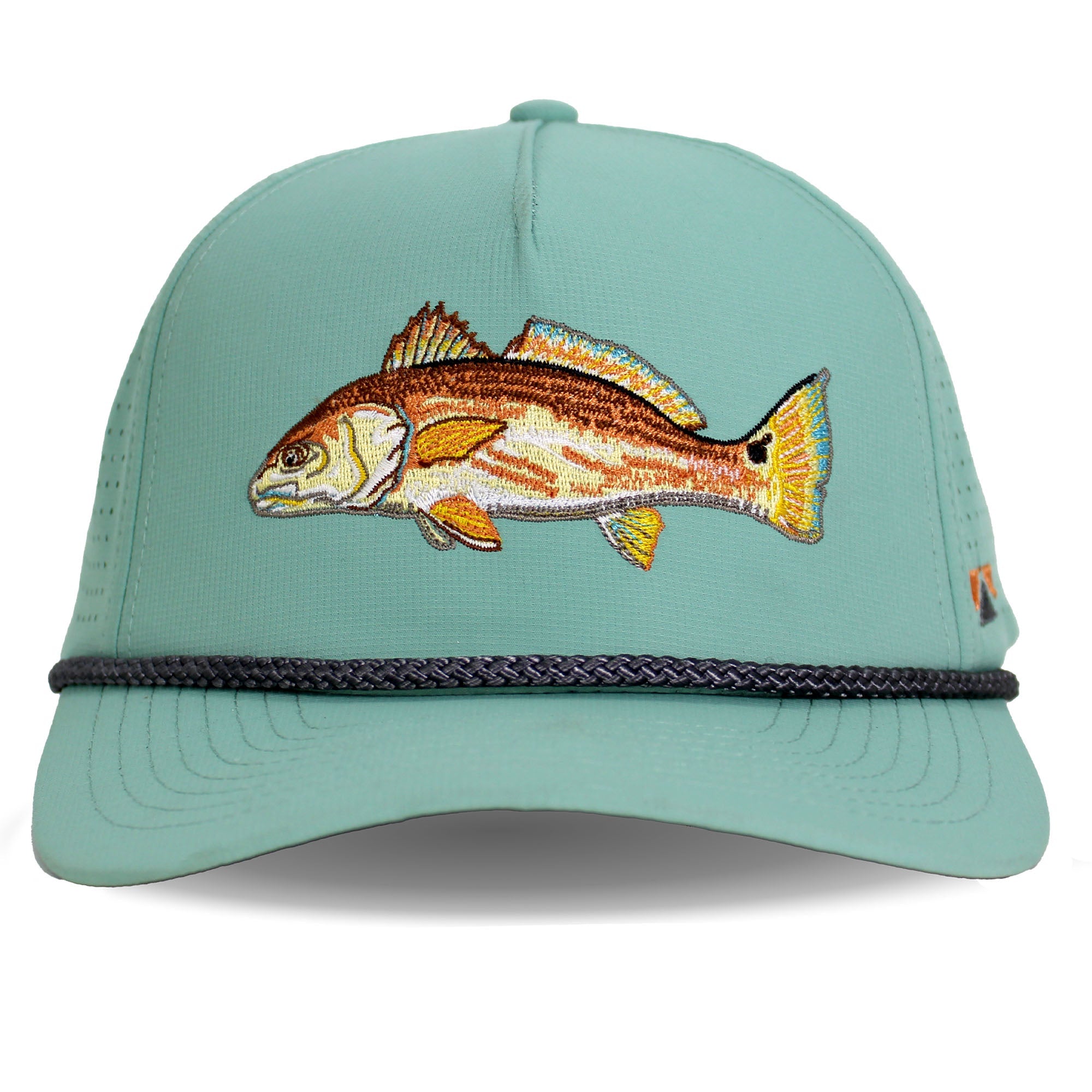 Gorra Redfish de cuerda de alto rendimiento perforada