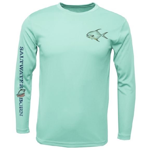 Permit on Chest Long Sleeve UPF 50+ Dry-Fit Shirt