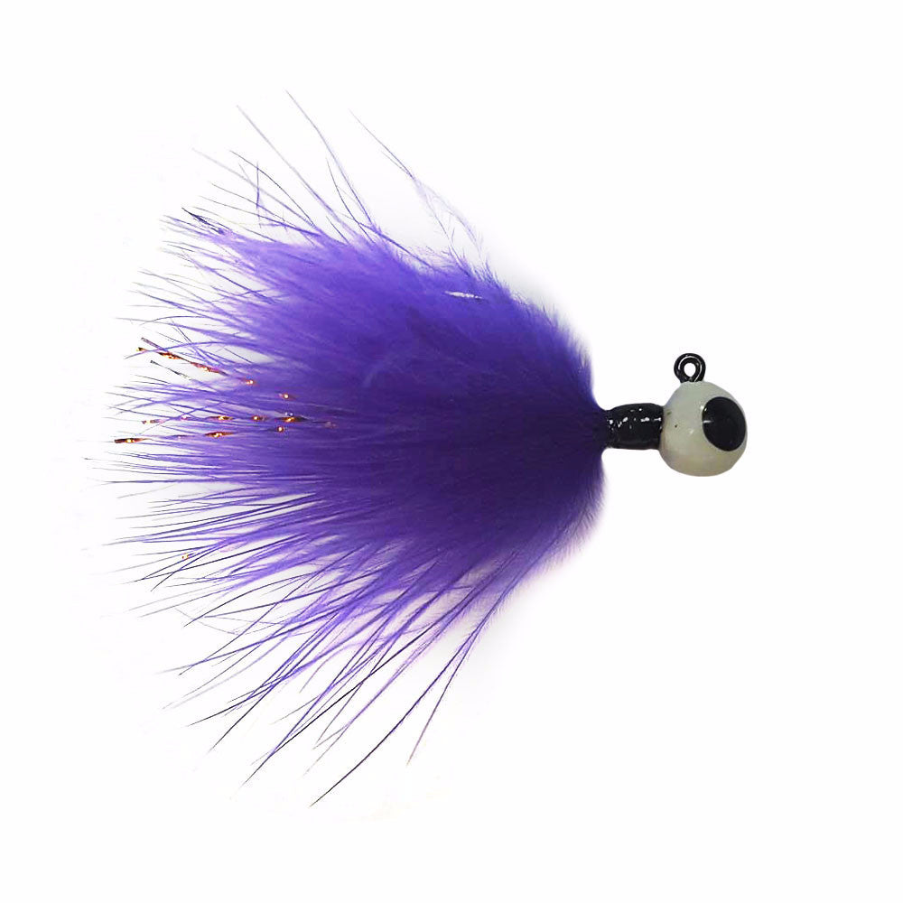 Purple Marabou Tungsten Jig