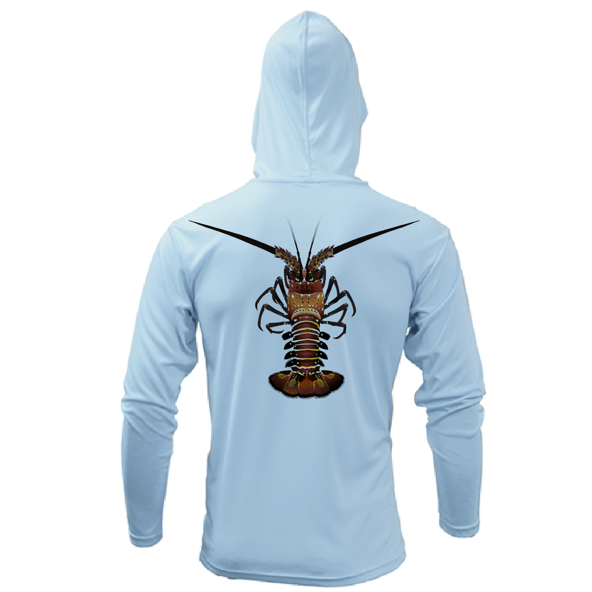 Florida Keys Realistic Lobster Long Sleeve UPF 50+ Dry-Fit Hoodie