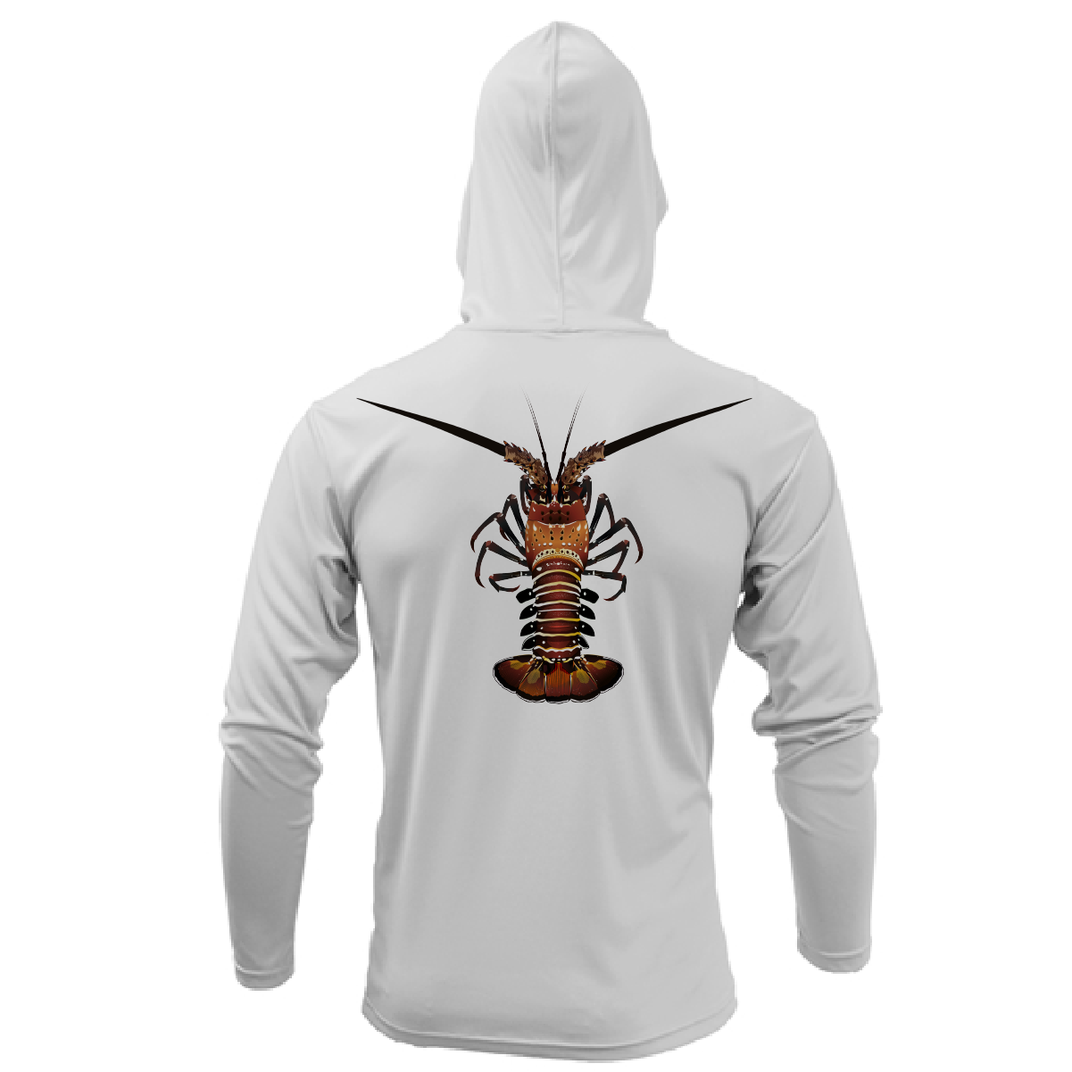 Florida Keys Realistic Lobster Long Sleeve UPF 50+ Dry-Fit Hoodie