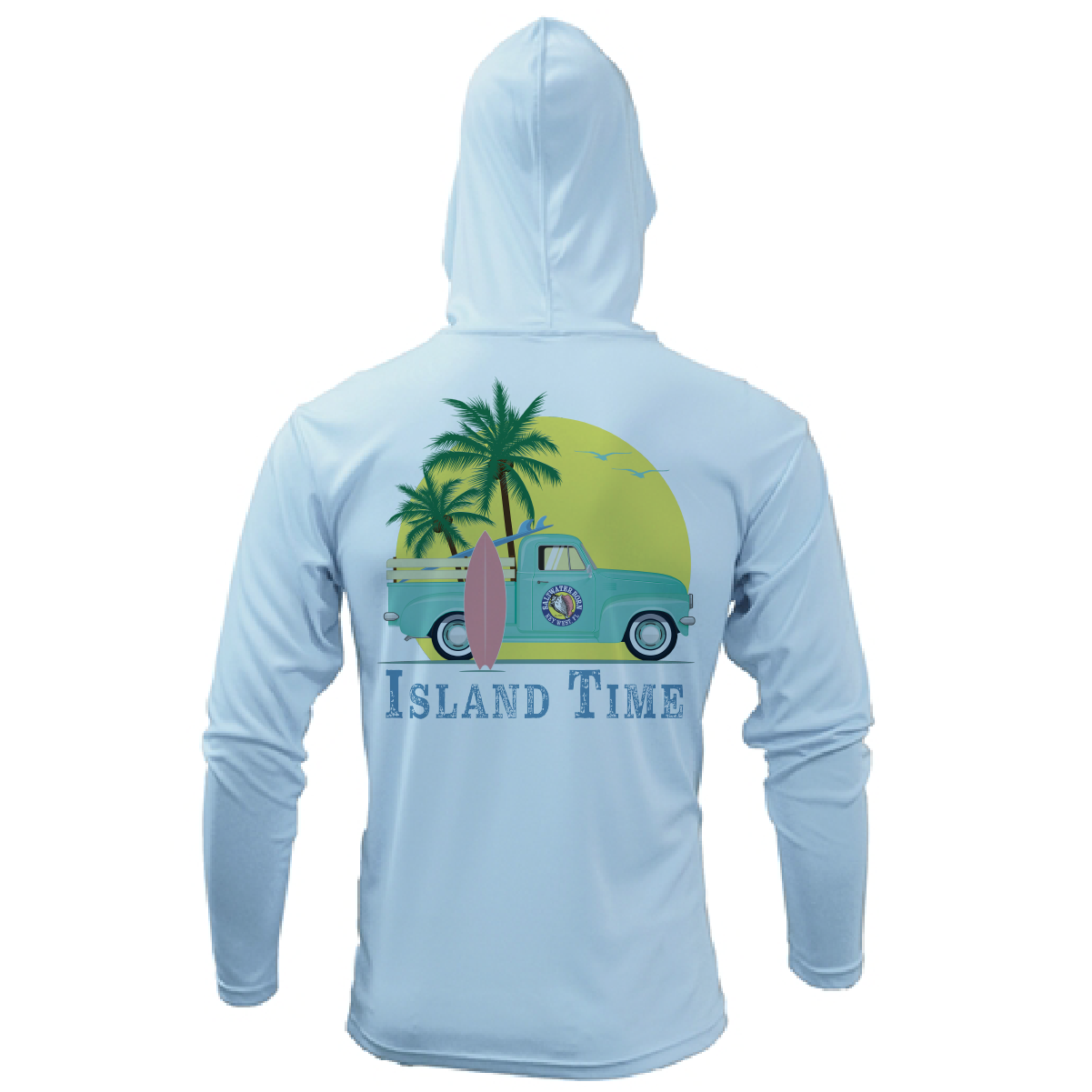 Key West, FL Island Time Long Sleeve UPF 50+ Dry-Fit Hoodie