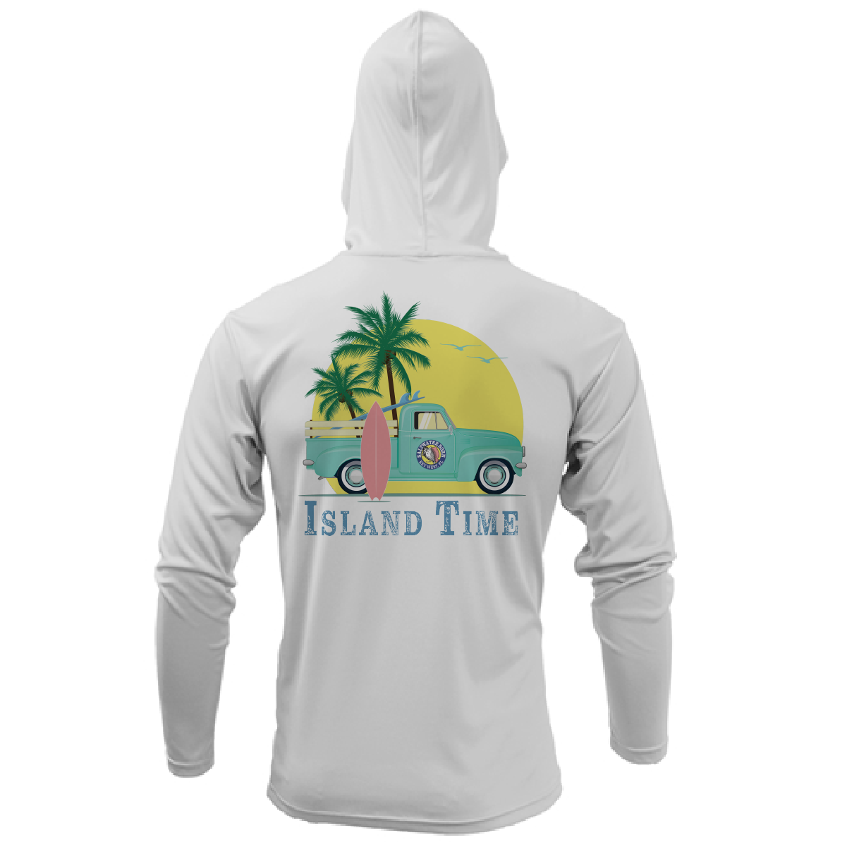 Key West, FL Island Time Long Sleeve UPF 50+ Dry-Fit Hoodie