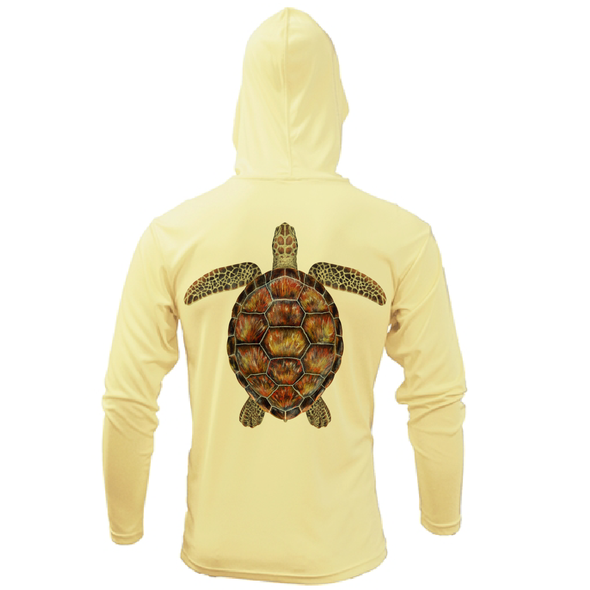 Key West, FL Realistic Turtle Long Sleeve UPF 50+ Dry-Fit Hoodie