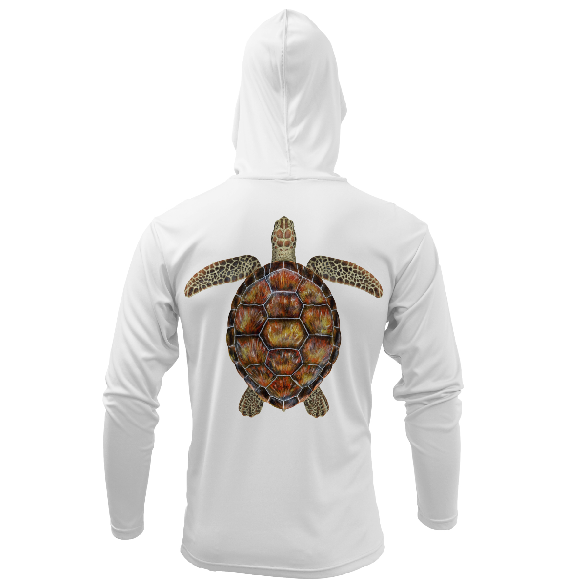 Key West, FL Realistic Turtle Long Sleeve UPF 50+ Dry-Fit Hoodie