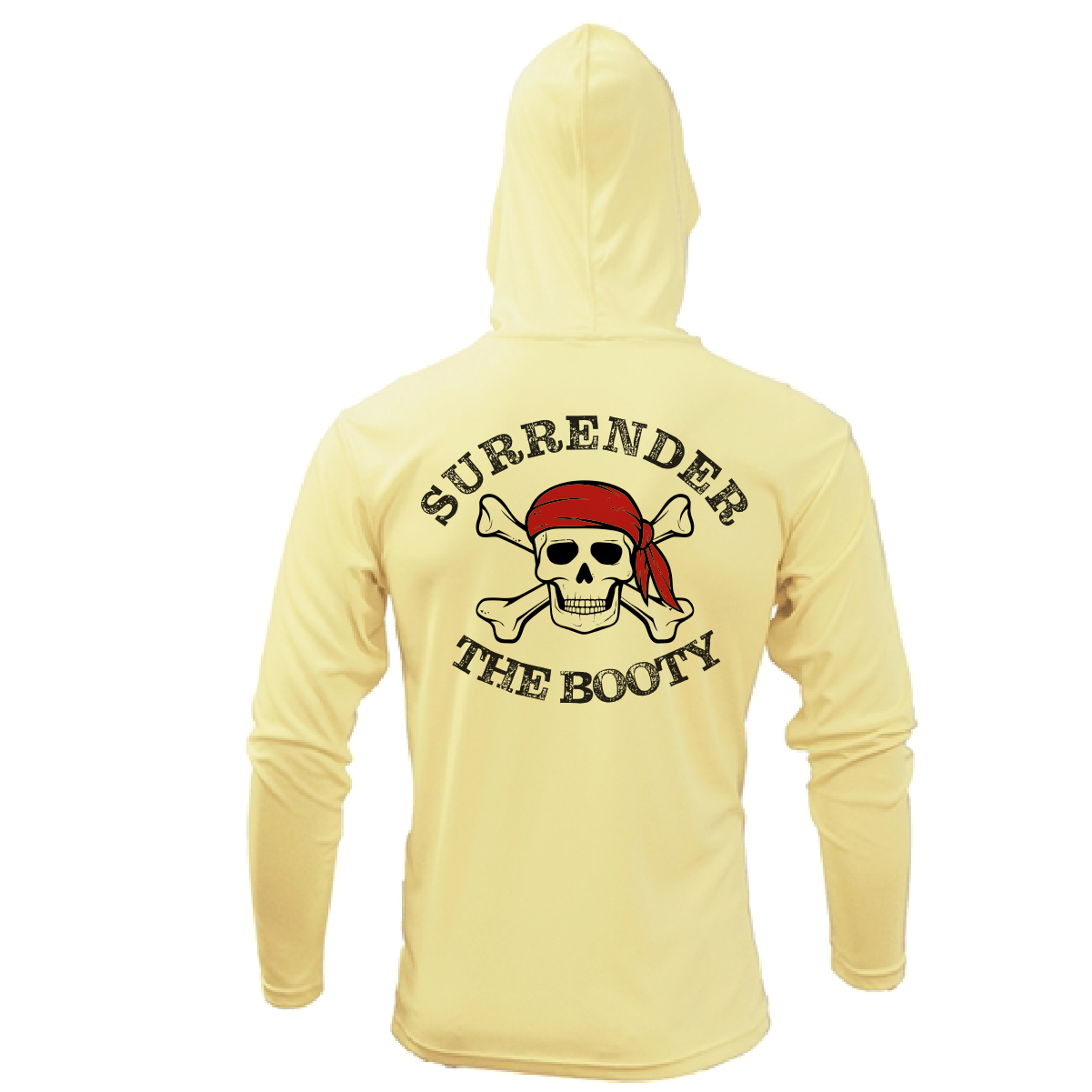 Florida Freshwater Born "Surrender The Booty" Men's Long Sleeve UPF 50+ Dry-Fit Hoodie