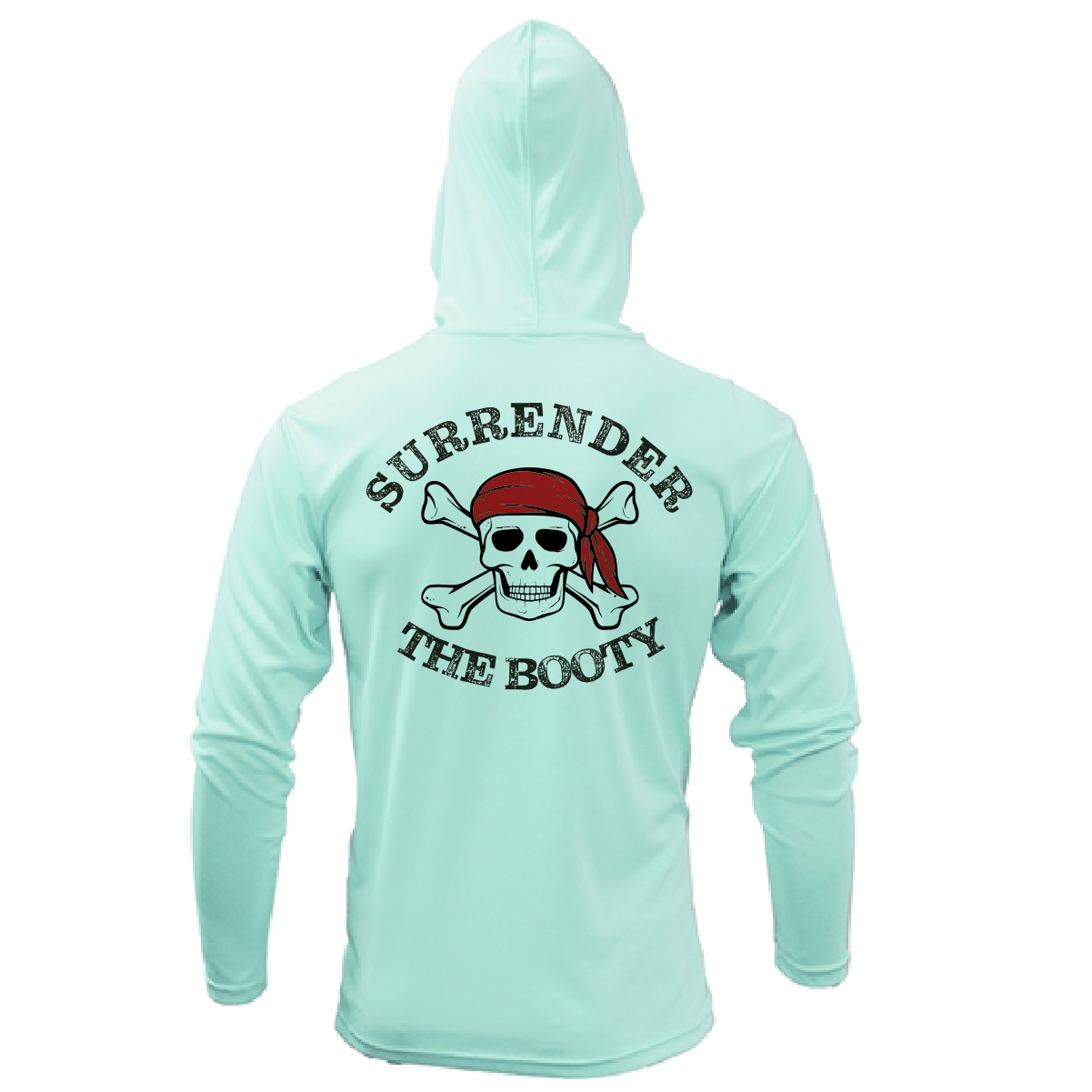 Florida Freshwater Born "Surrender The Booty" Men's Long Sleeve UPF 50+ Dry-Fit Hoodie
